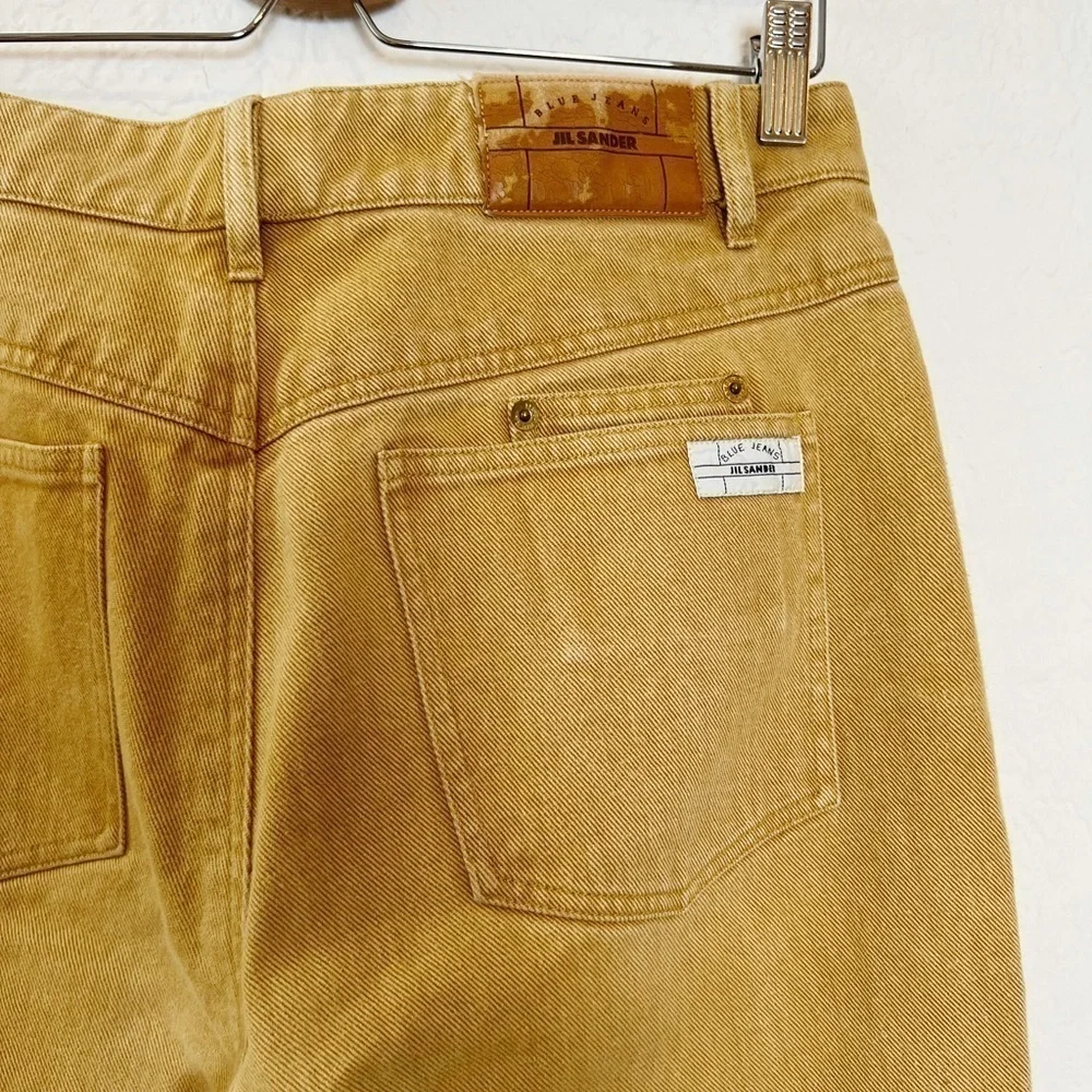 Jil Sander Vintage High Waist Split-hem Jeans